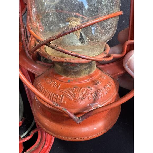4 Nice VTG WINGED WHEEL Red Lanterns No. 350 & 500 Japan - Picture 11 of 13